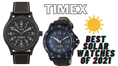 timex solar powered atomic watches